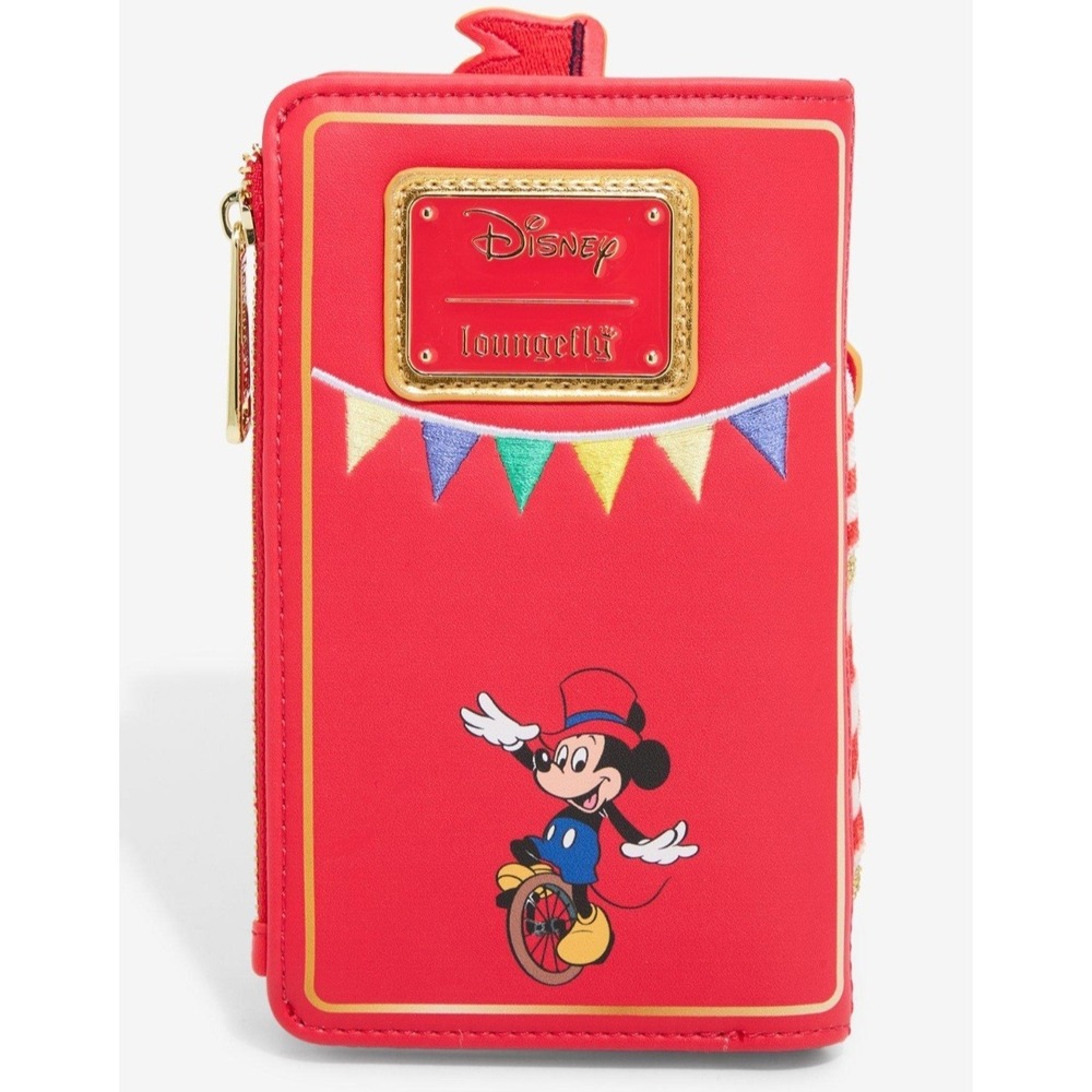 NEW! Loungefly Disney Retro Mickey Mouse & Friends Circus Tent Wallet - Picture 2 of 4